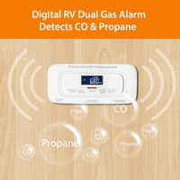 SENSYX PRC2000 · RV Propane + CO Detector · Flush Mount