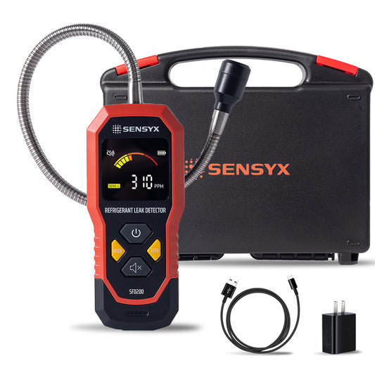 SENSYX SFD200 · Refrigerant Leak Detector · Rechargeable